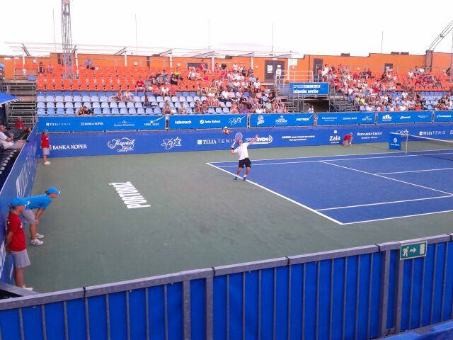 Aljaž Bedene navdušuje tudi v Portorožu. Foto: mobile